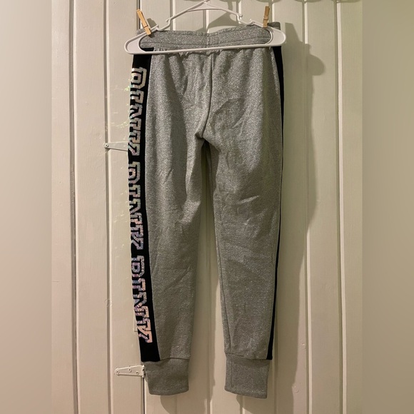 VS PINK bling metallic shine outfit SMALL joggers LARGE hoodie NWOT - Picture 11 of 13
